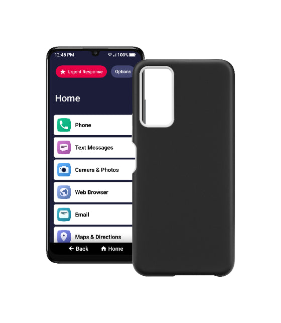 Lively - Dual-Layer Hard Shell Case for Jitterbug Smart4 - Black Lively - Dual-Layer Hard Shell Case for Jitterbug Smart4 - Black