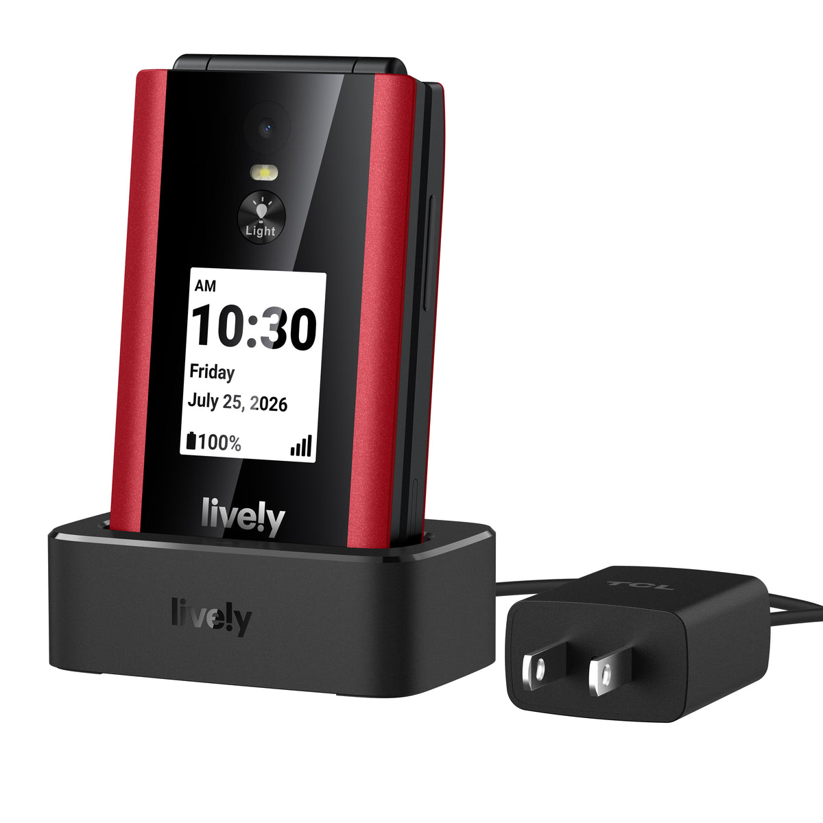Jitterbug Flip3 Phone Kit with Charging Dock | Lively