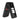 Black Jitterbug flip phone folded and facing right showing time on white background
