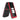Red Jitterbug flip phone folded and facing right showing time on white background